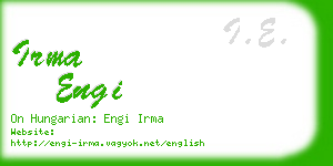 irma engi business card